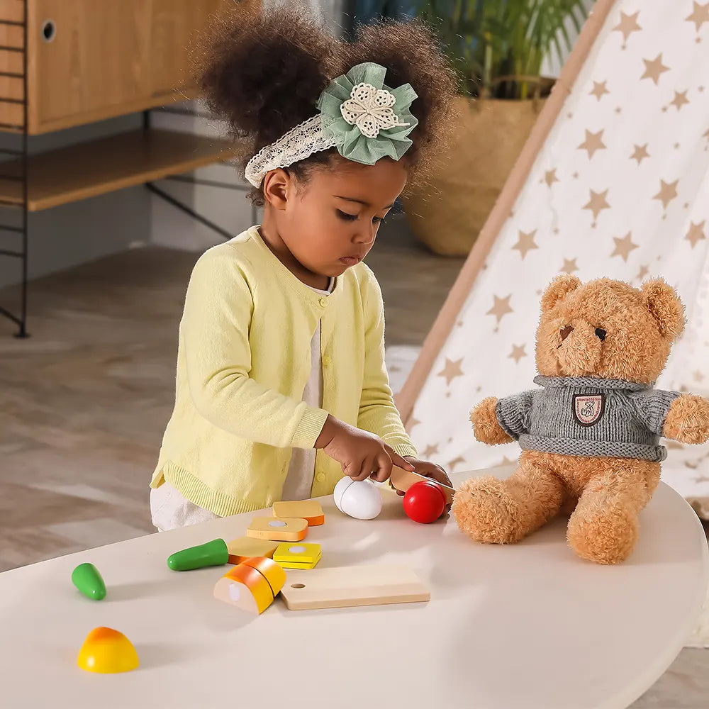 Viga Toys Set de Coupe de Petit Déjeuner 18M+