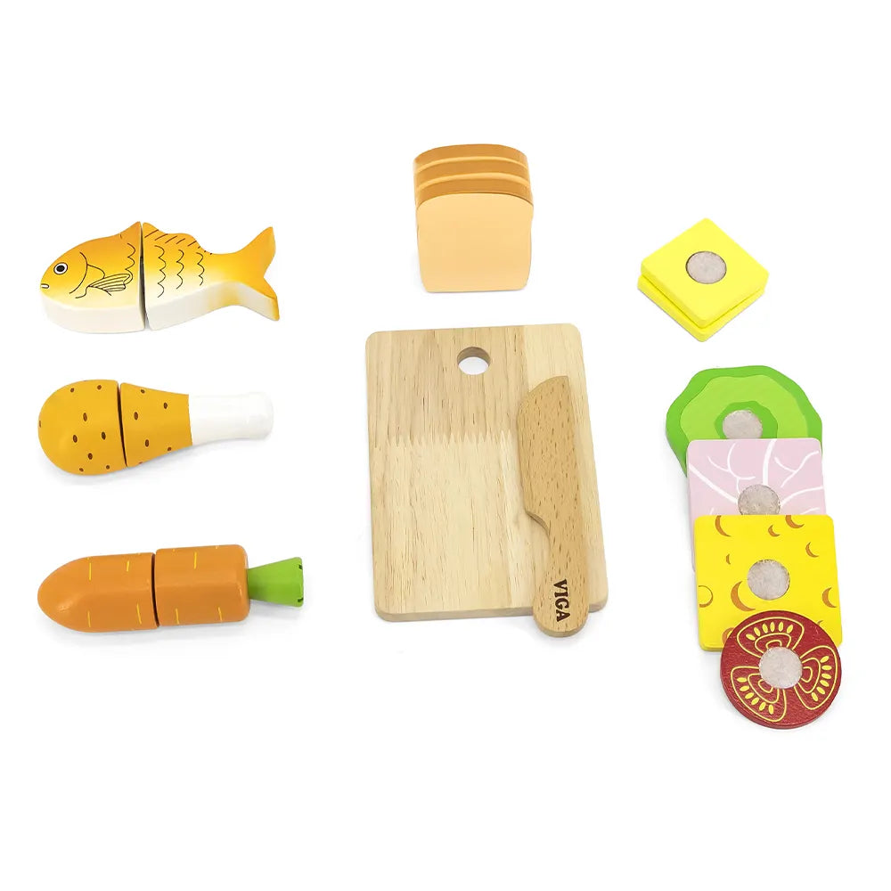 Viga Toys Set de Coupe de Lunch 18M+