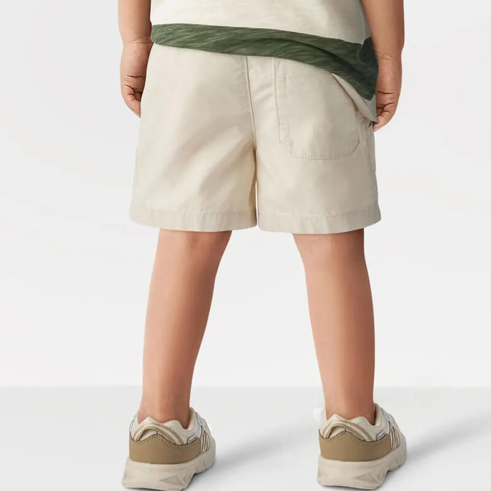 Short en Toile à Enfiler Carter's - Ivoire