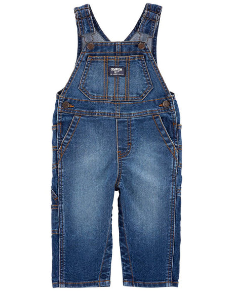Salopette Classique En Denim Extensible Bébé OshKosh - Bleu Foncé