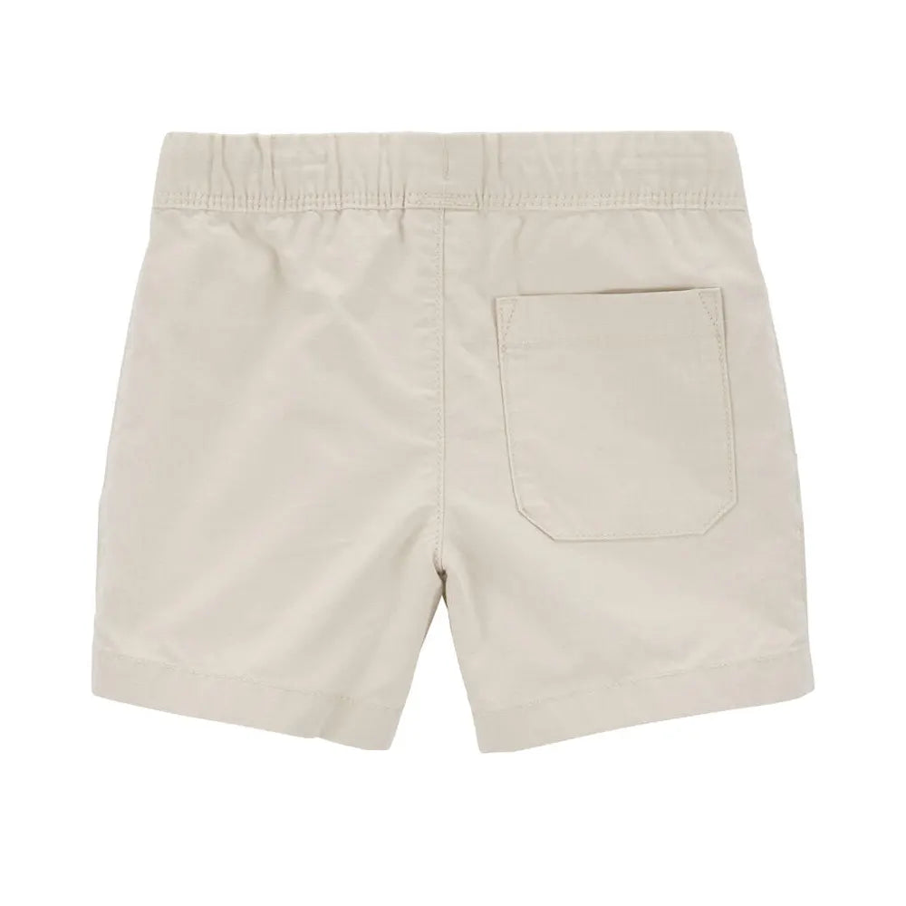 Short en Toile à Enfiler Carter's - Ivoire