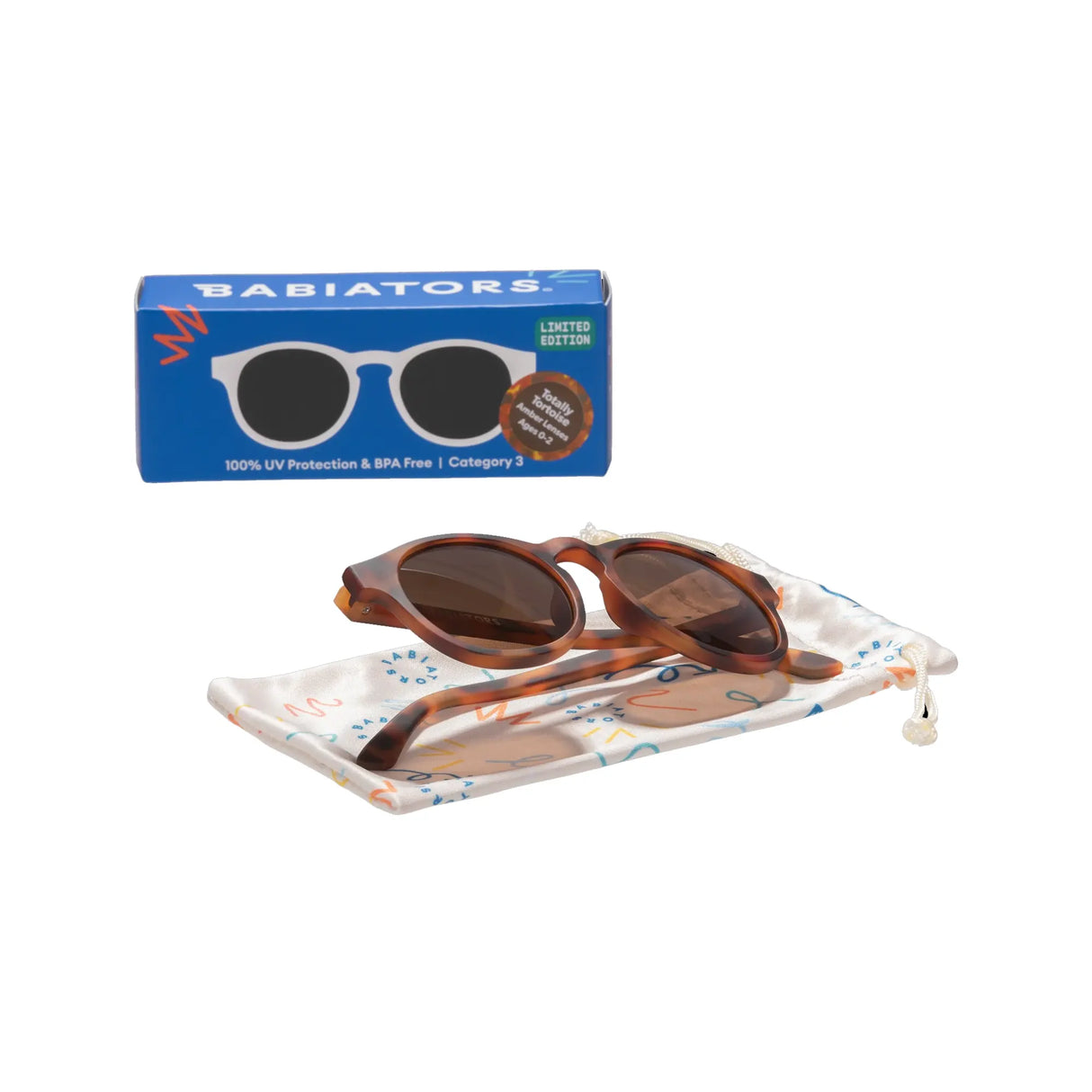 Babiators Gafas de Sol Lentes Ámbar 0-2 Años - Totally Tortoise