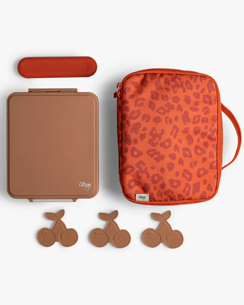 Sac à Lunch Isotherme Carré Citron - Leo Brick