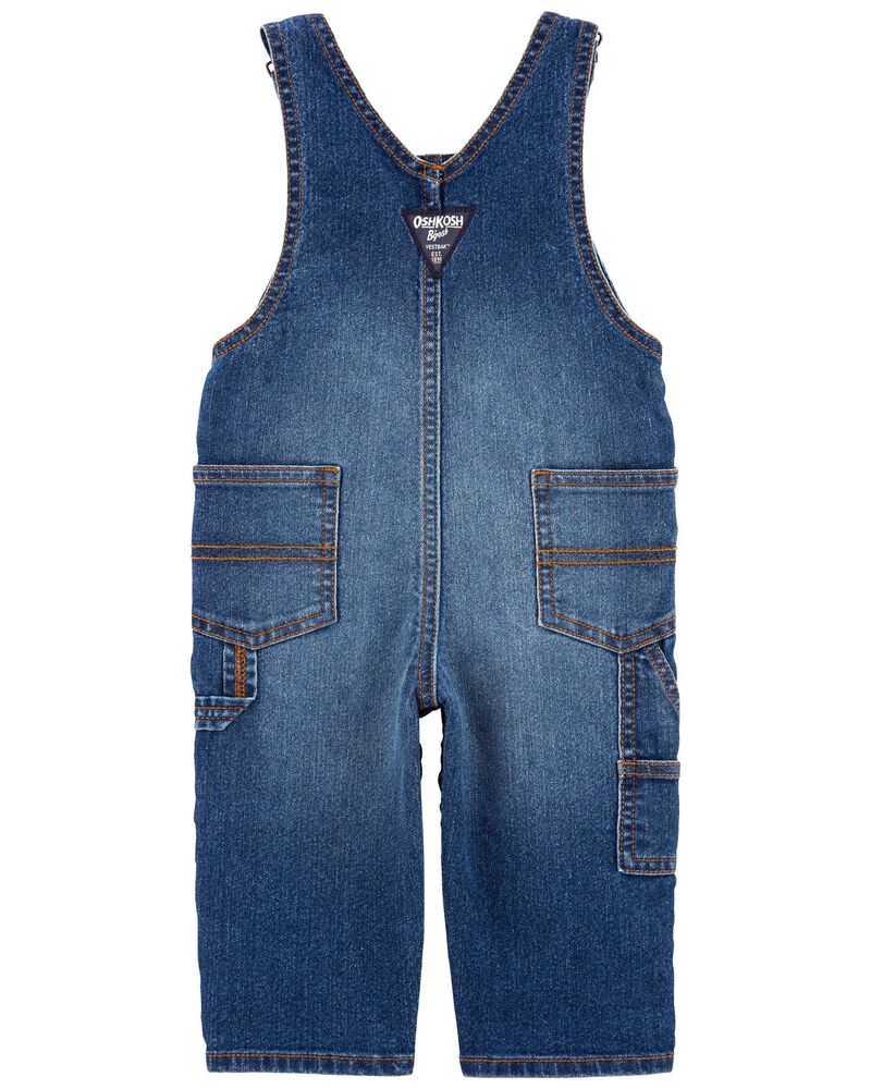 OshKosh Baby Classic Stretch Denim Overalls - Dark Blue