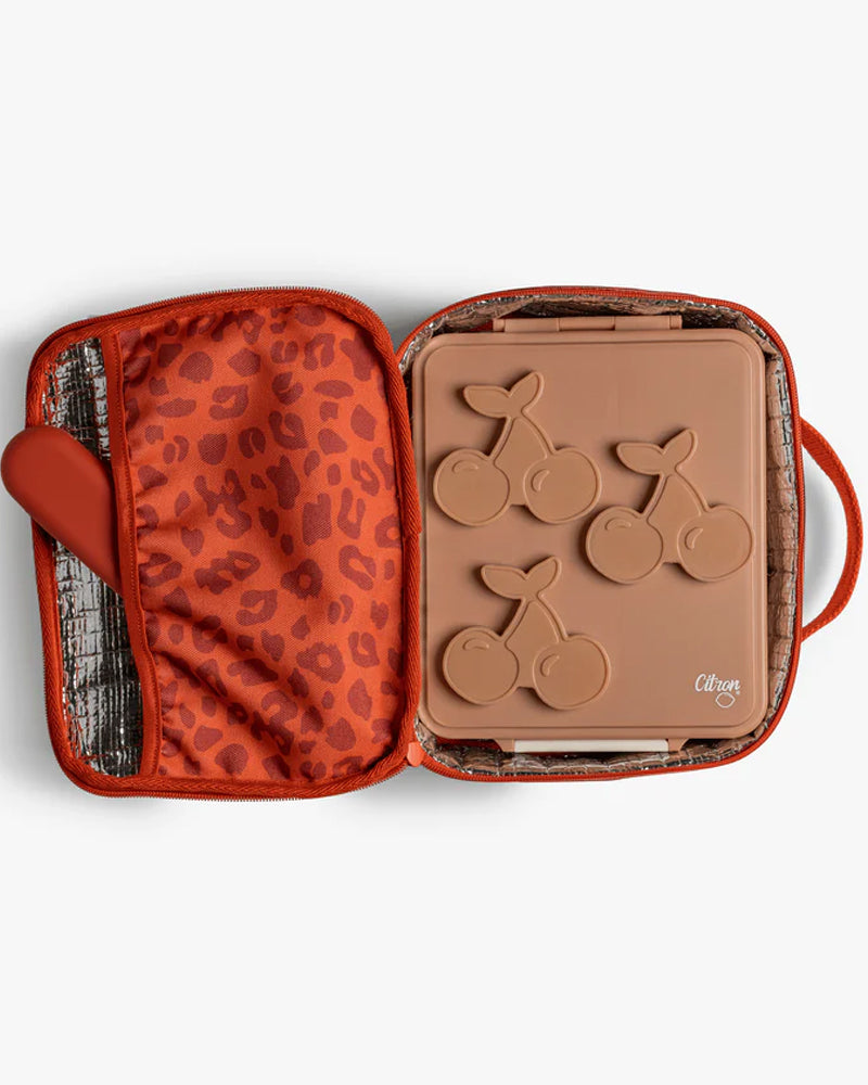 Sac à Lunch Isotherme Carré Citron - Leo Brick