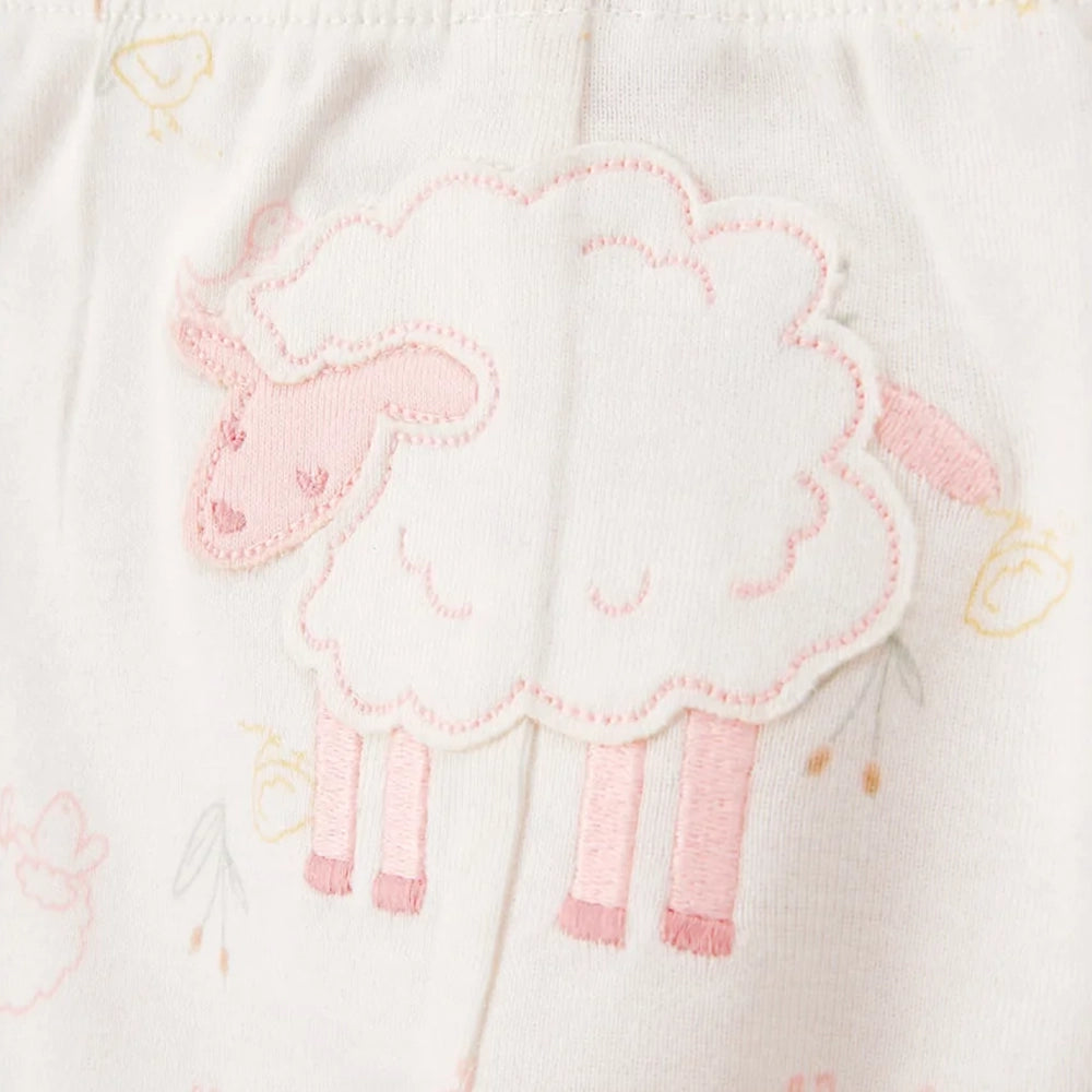 Carter's Baby Girl 3-Piece Set - Ivory & Pink Sheep