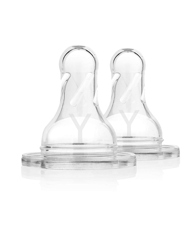 Dr. Brown's Pack de 2 Tétines Cole étroit L4 liquides épais 9M+