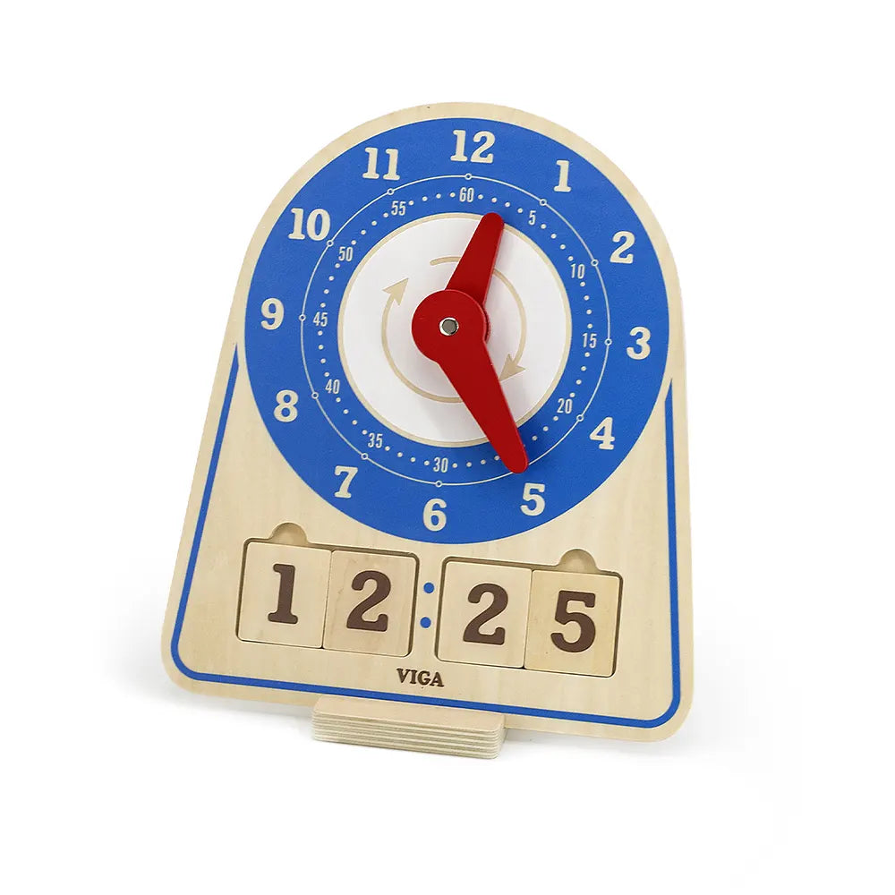 Viga Toys Horloge d'Apprentissage 3A+