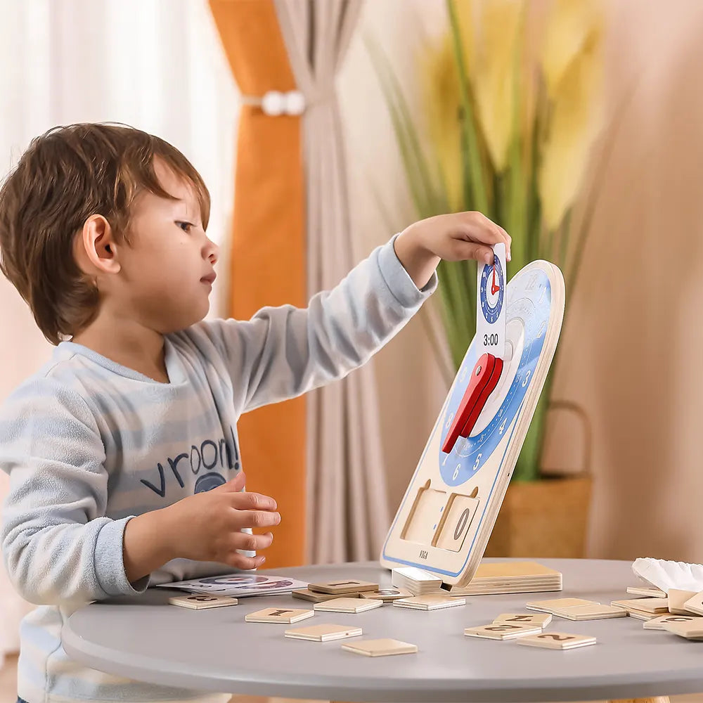 Viga Toys Horloge d'Apprentissage 3A+
