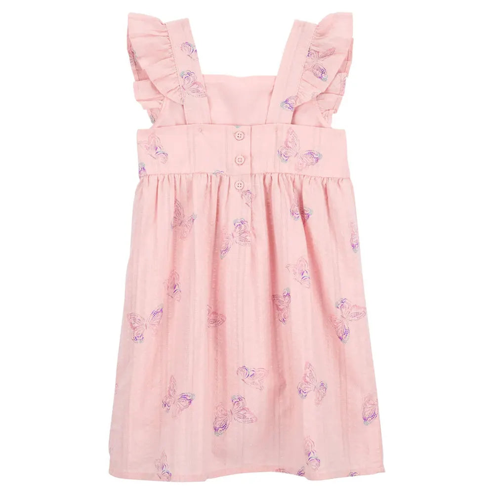 Robe à Volants Oshkosh - Papillons Rose