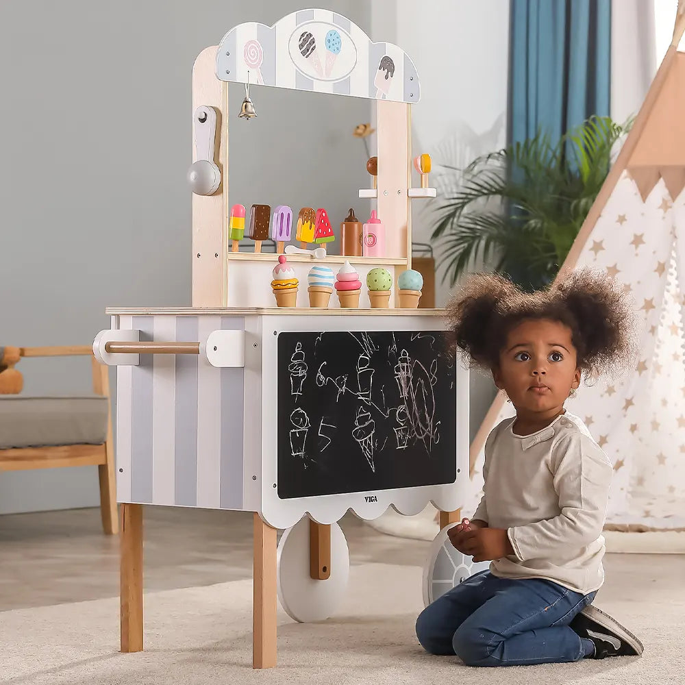 Viga Toys Magasin de Crème Glacée 3 en 1 Mobile 3A+