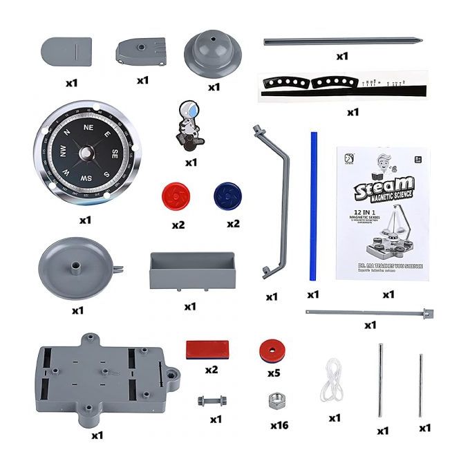 12-in-1 Magnetic Science Kit - STEM Experiments - Grades 8A+