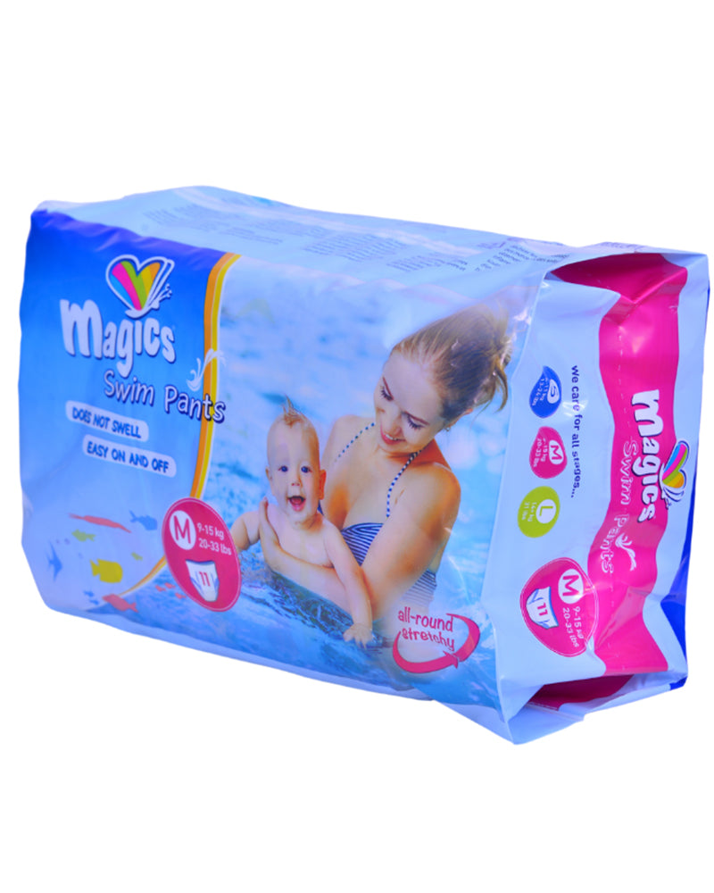 Pañales Bañadores Magics Talla M (9-15 kg) - 11 Unidades