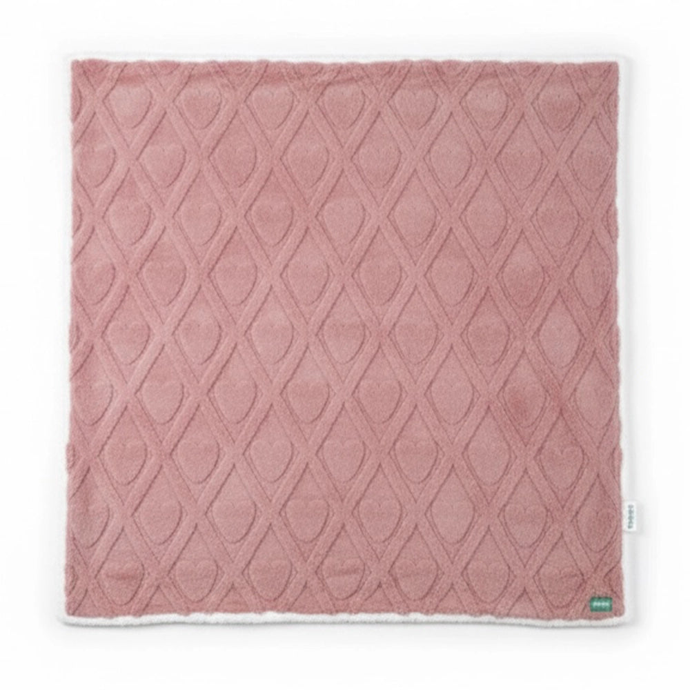 Babymat Couverture d'Hiver 100x100 cm - Cœur Rose
