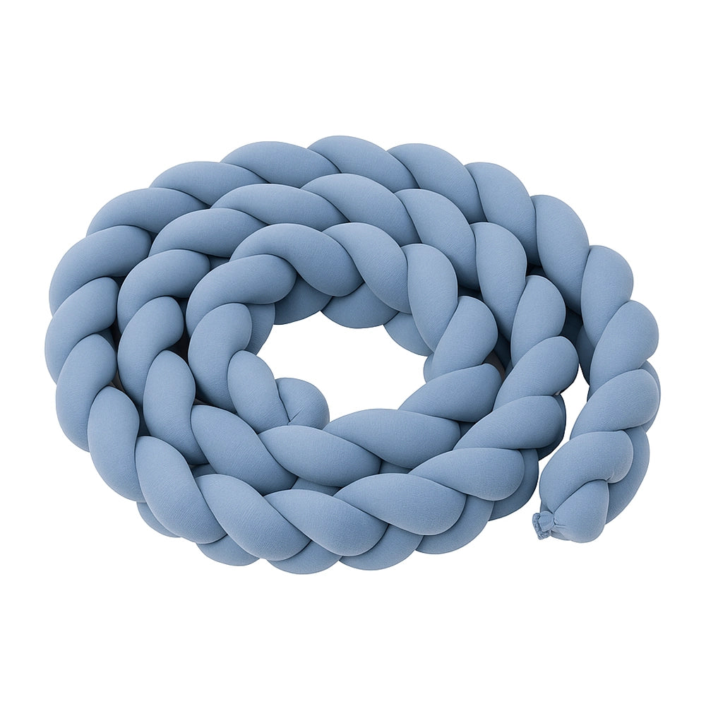 Babymat Tour de Lit Tressé - Bleu Foncé