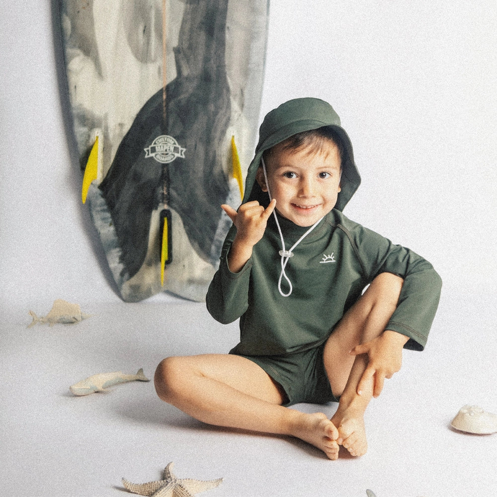 Shems Kids Baby Mowgli Anti-UV Set - Khaki Green