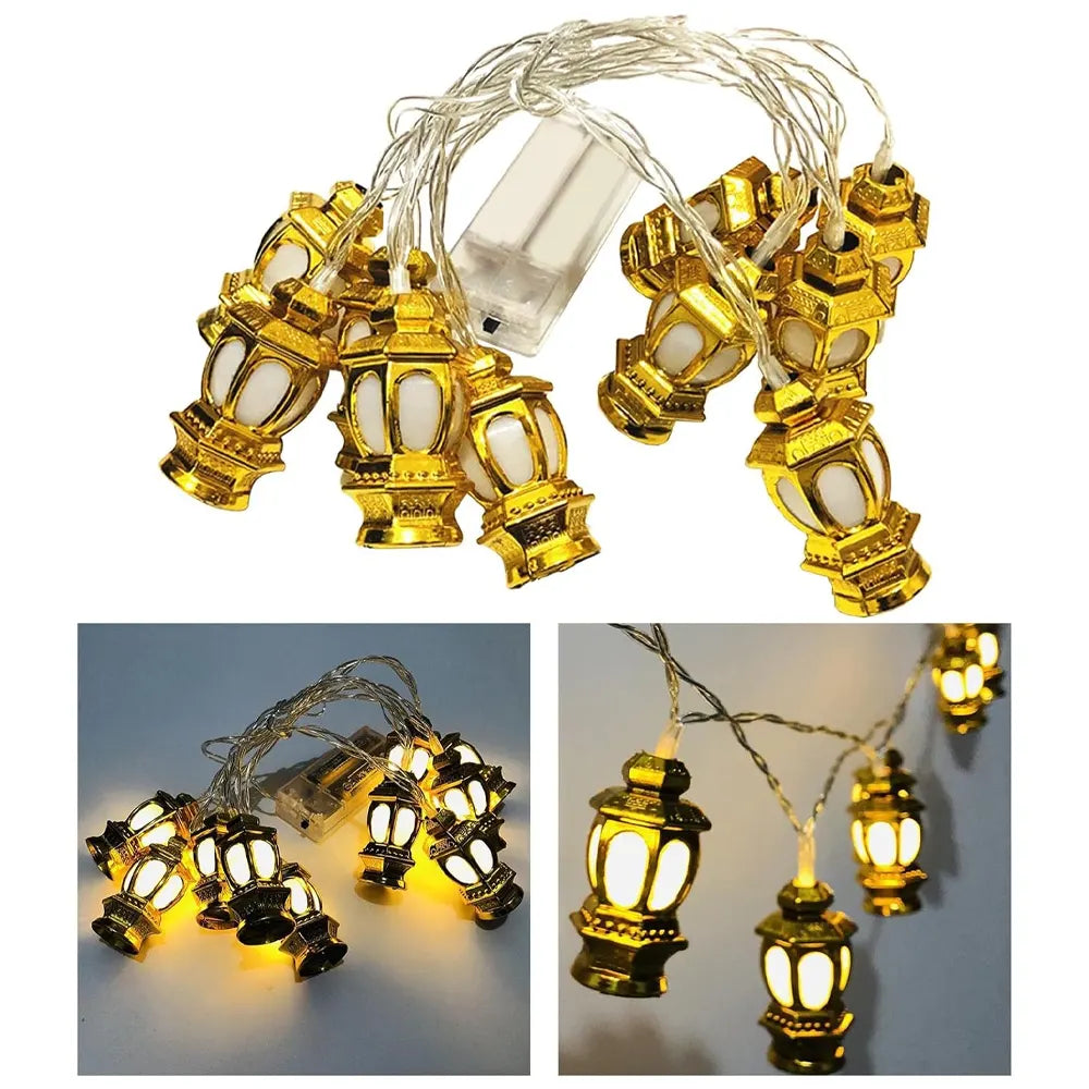 LED Light Garland with Battery Box 1.65m - Small Lantern