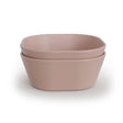 Mushie Ensemble de 2 Bols de Vaisselle Carré - Blush