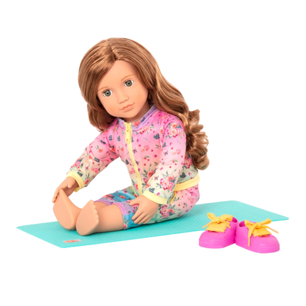 Our Generation Poupée avec Tenue & Tapis de Yoga 46cm 3A+ - Lucy Grace