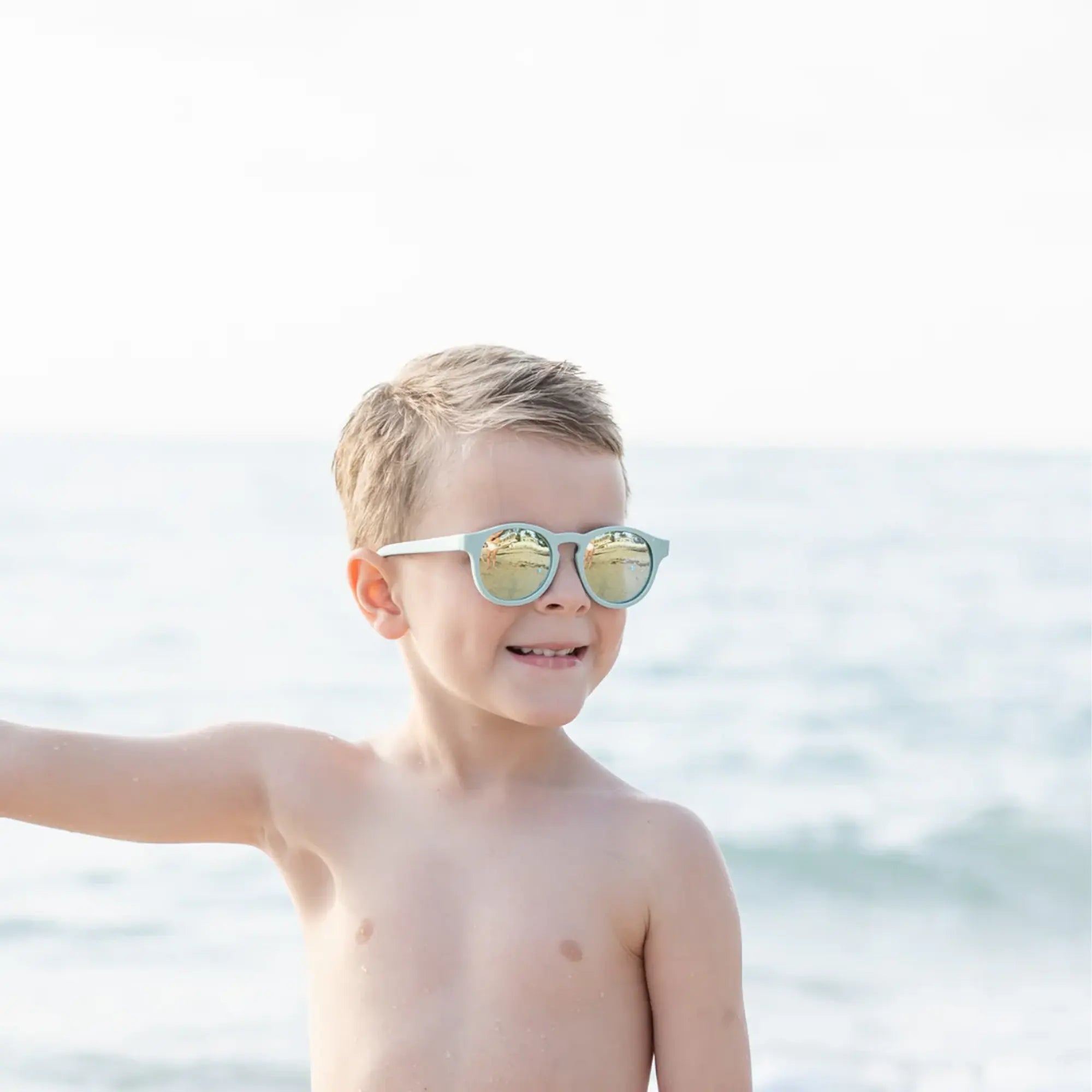 Babiators Gafas de Sol Keyhole Polarizadas 3-5 Años - Seafoam Blue