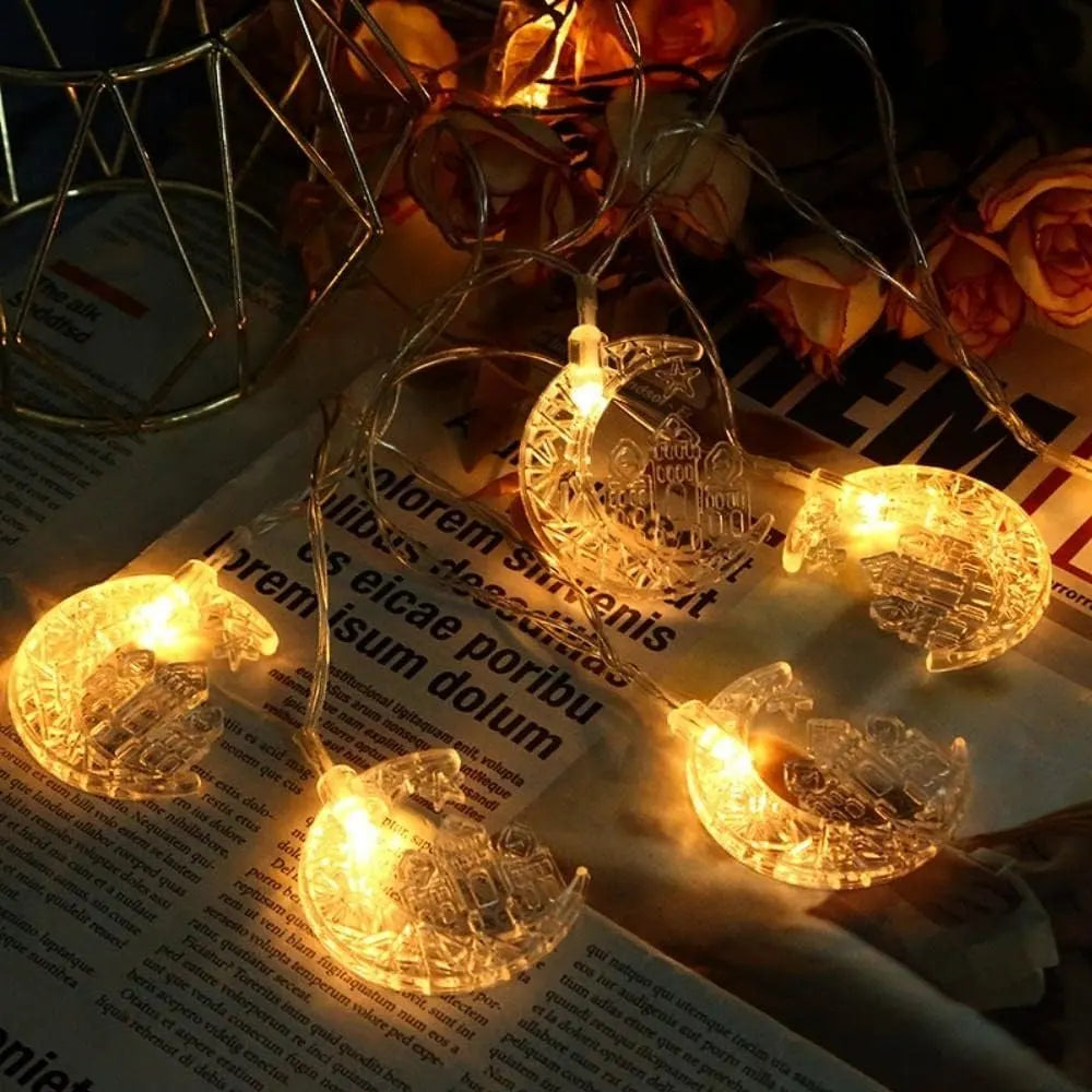 LED Light Garland with Battery Box - Transparent Moon