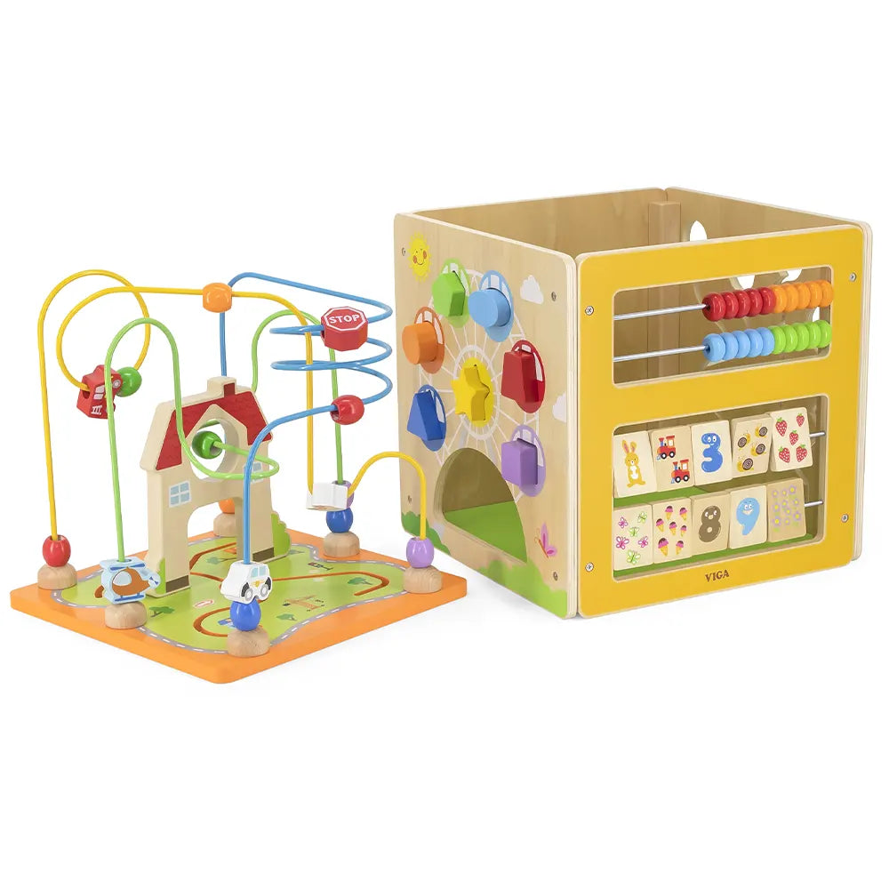 Viga Toys Cube d'Activité 5 en 1 18M+