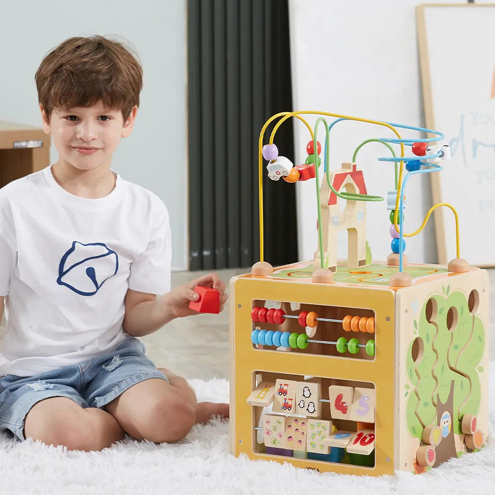 Viga Toys Cube d'Activité 5 en 1 18M+