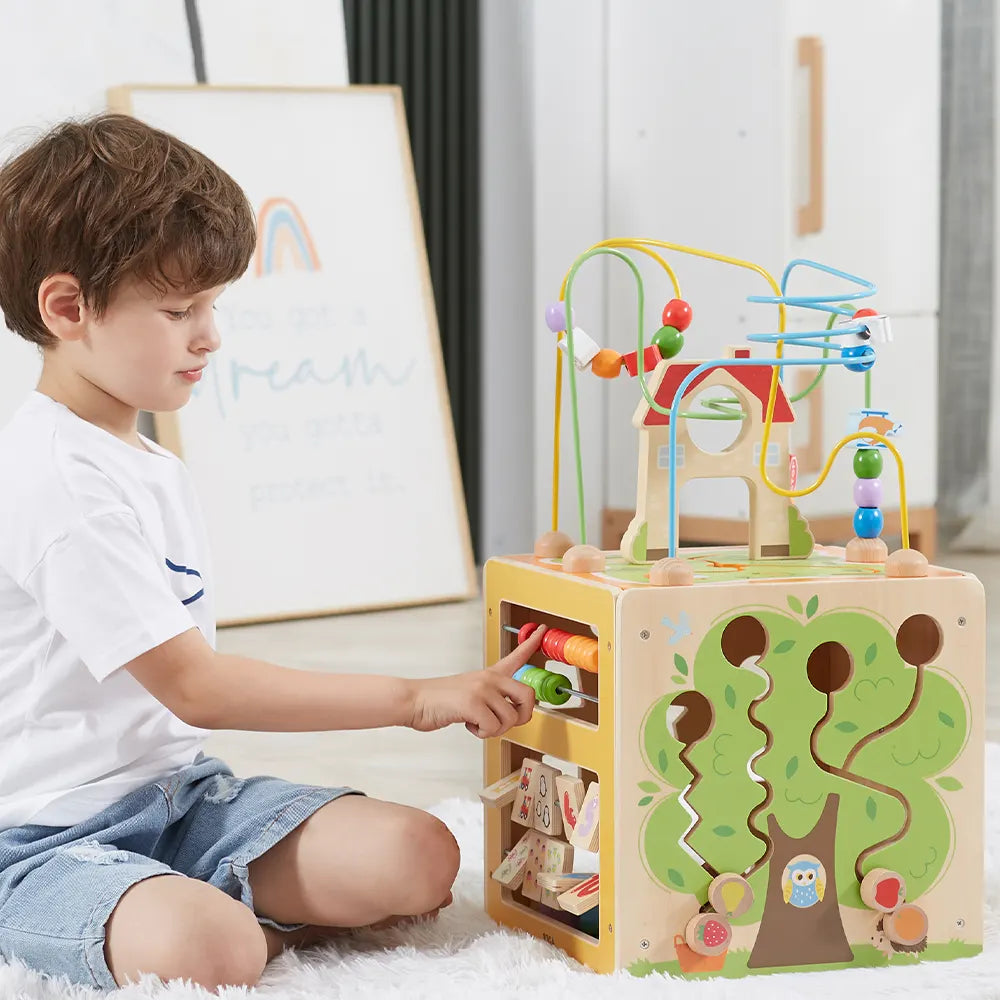 Viga Toys Cube d'Activité 5 en 1 18M+