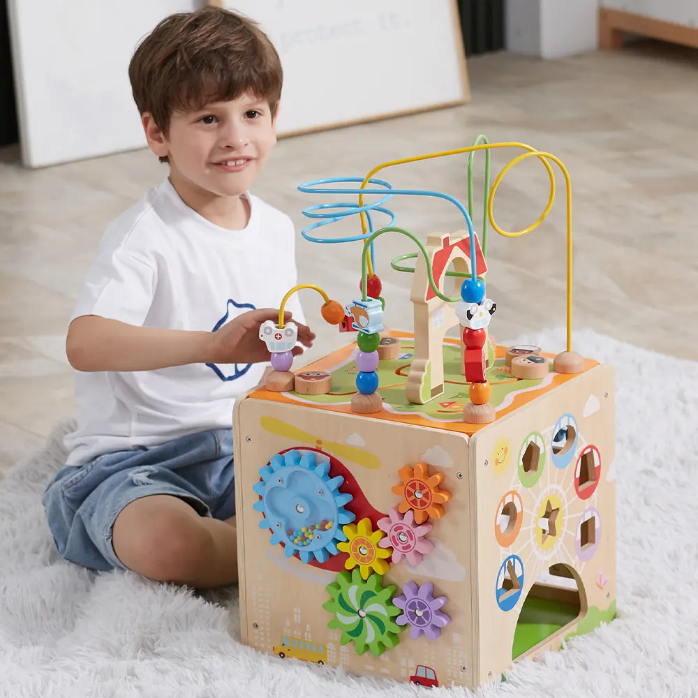Viga Toys Cube d'Activité 5 en 1 18M+