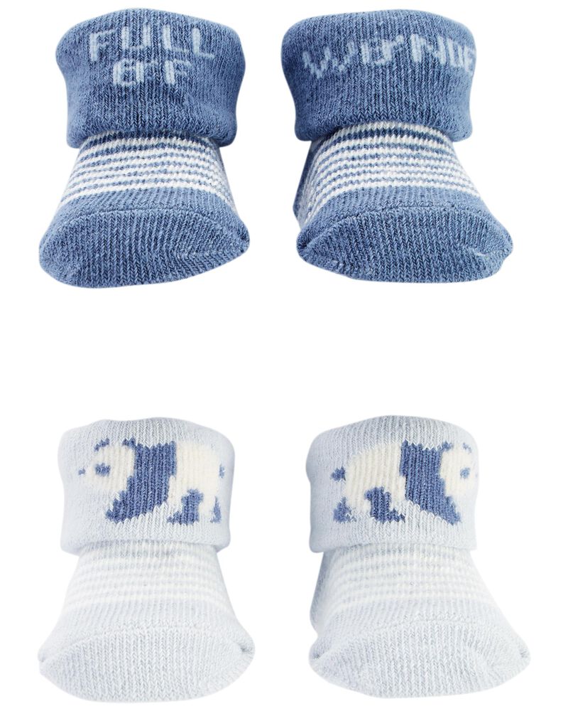 Pack de 2 botines Carter's Baby Panda - Azul