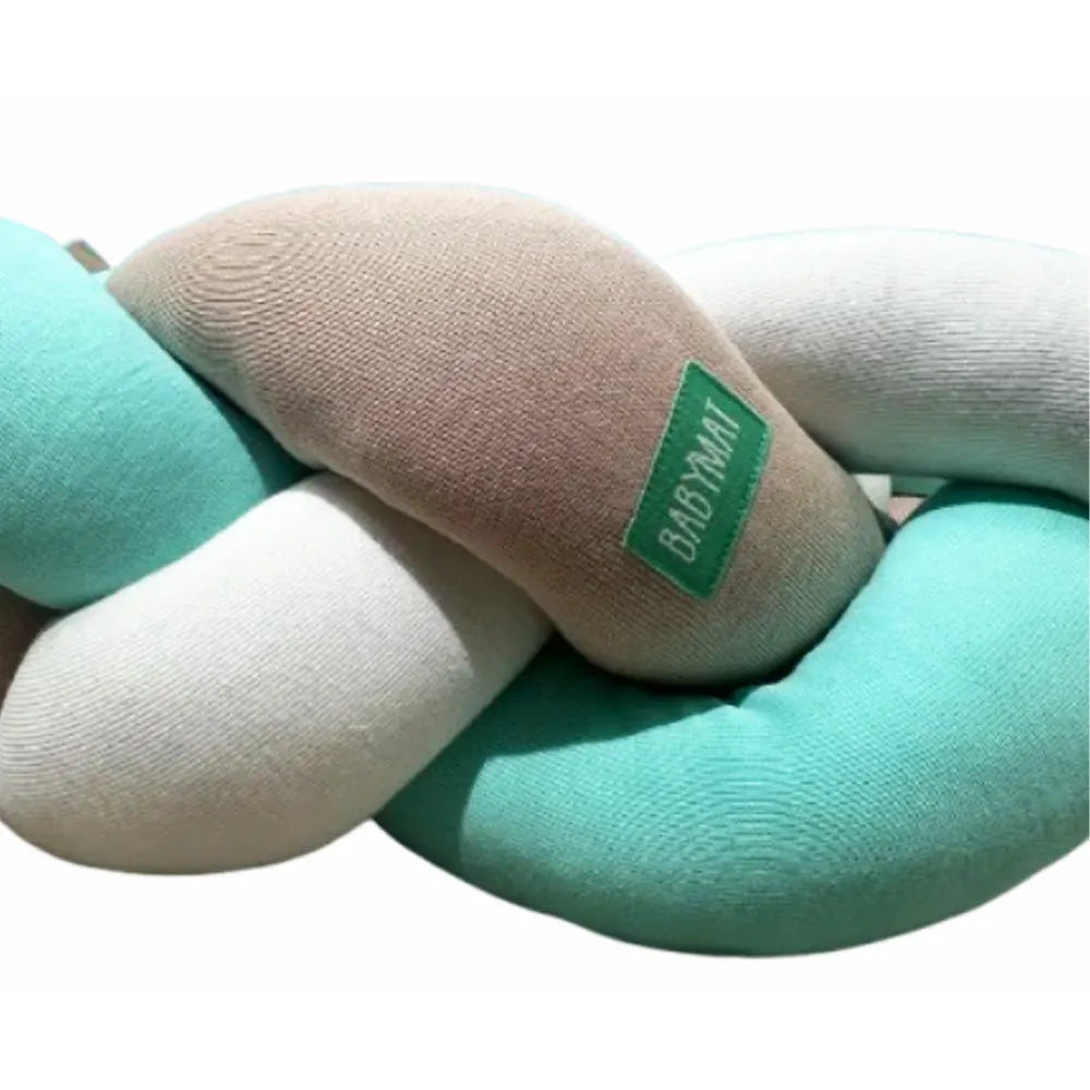 Babymat Tour de Lit Tressé - Vert Pastel
