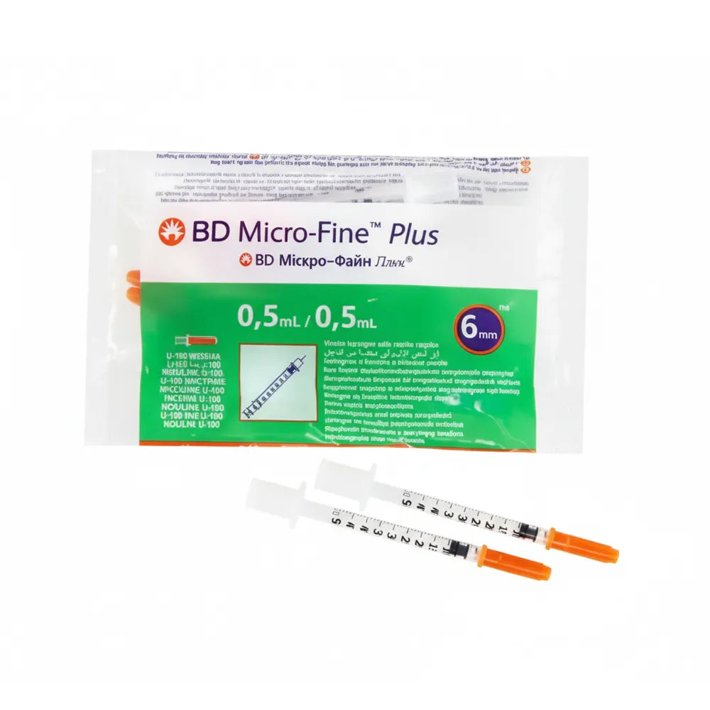 BD Micro-Fine Plus Insulin Syringes 0.5 ml – Box of 10