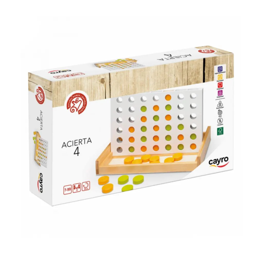 Cayro Conecta 4 de madera – 7A+