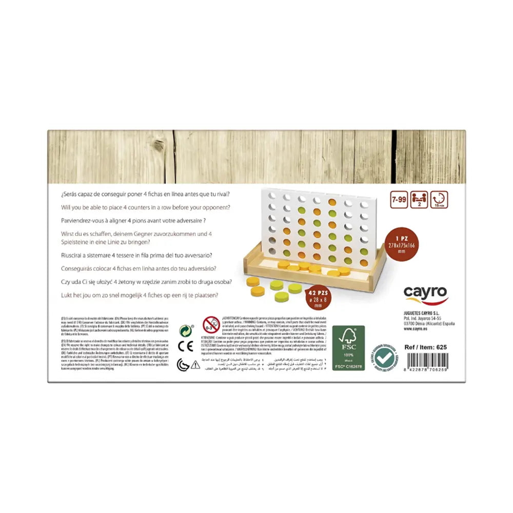 Cayro Conecta 4 de madera – 7A+