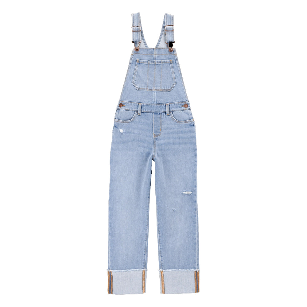 Salopette en Jean Stretch Fille OshKosh - Délavage à l'Ozone