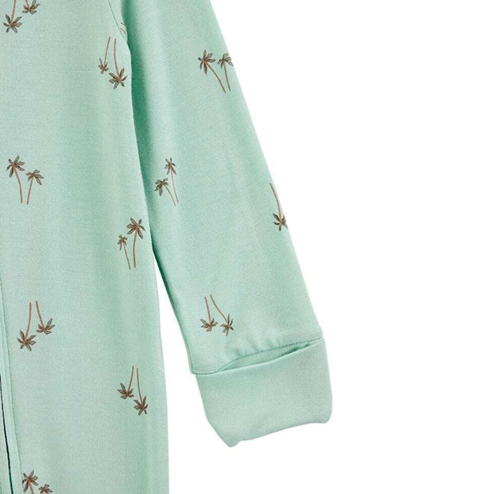 Grenouillère Fermeture Éclair Bidirectionnelle Bébé Garçon Carter's - Palmiers Menthe