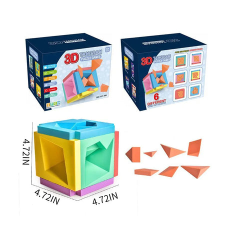 مكعب تانجرام ثلاثي الأبعاد - 4A+