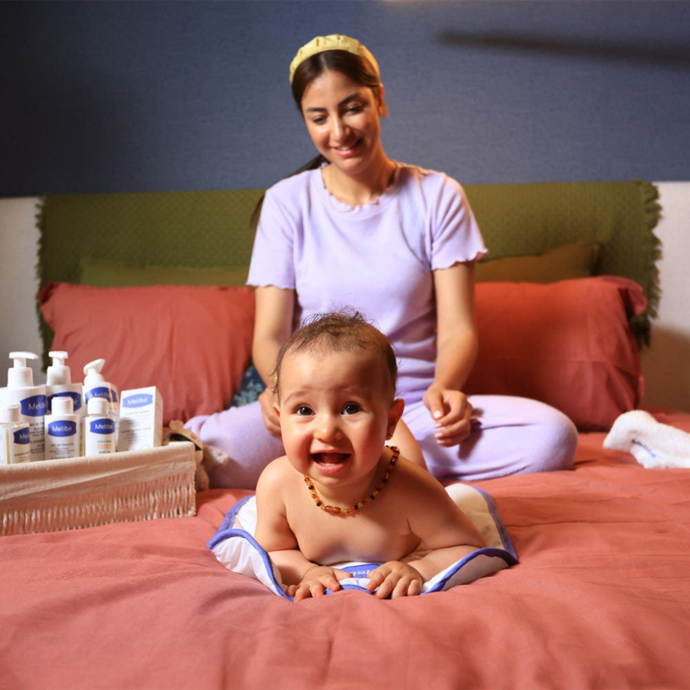 Offre: Melibé Liniment pour le Change - 500ml+ Crème de Change - 100ml = Un Tapis de Change Offert!