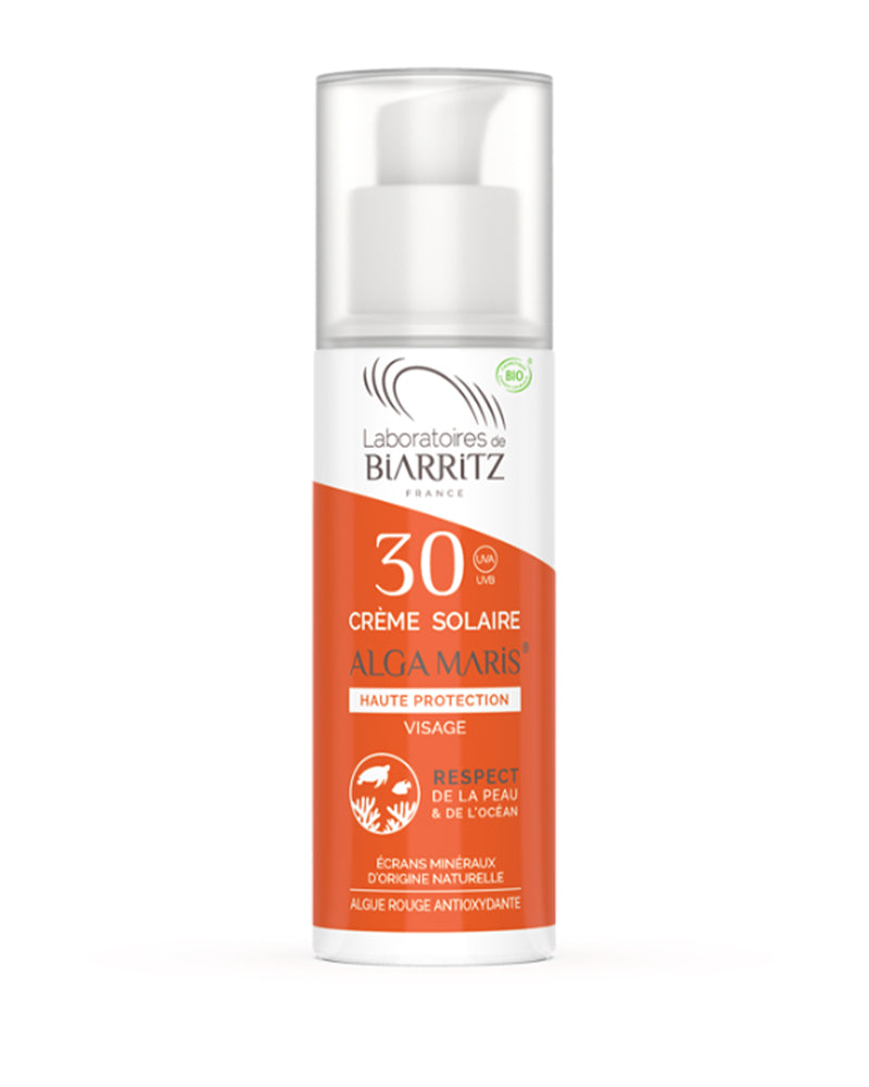 Crème Solaire SPF30 Certifiée Bio 50ml - Laboratoires de Biarritz