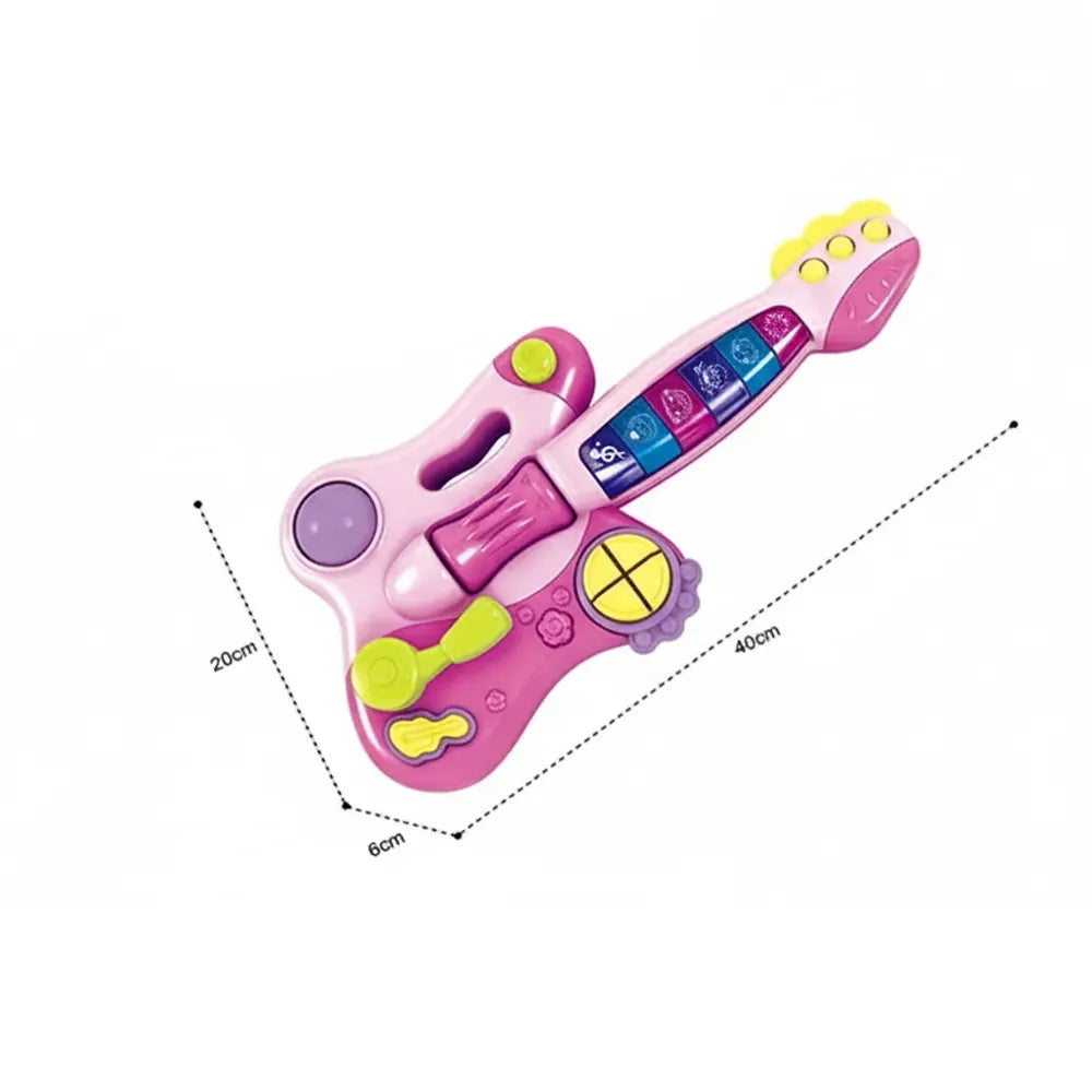 Huanger Guitare Musicale & Dynamique 18M+ - Rose