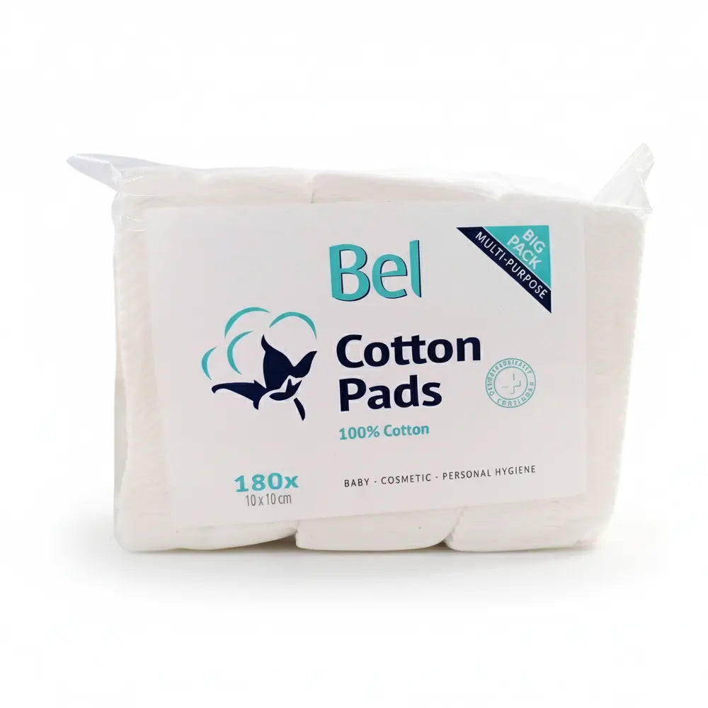 Bel Cotton Pads 10x10cm 180 Pieces