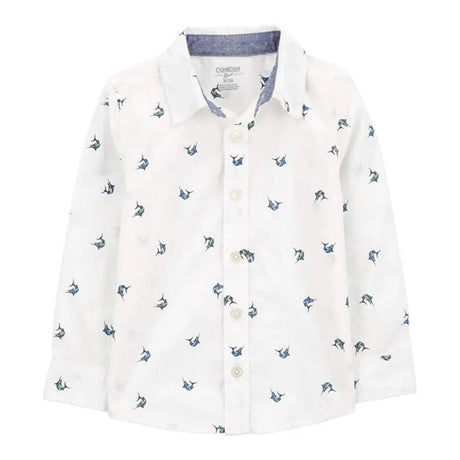 Chemise Boutonnée OshKosh - Poisson Blanc