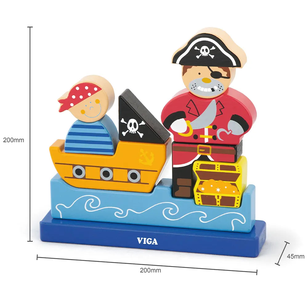 Viga Toys Puzzle Magnétique Pirate  2A+