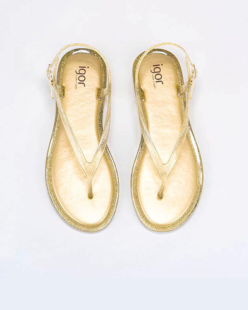 Sandalias Niza Igor - Glitter Dorado