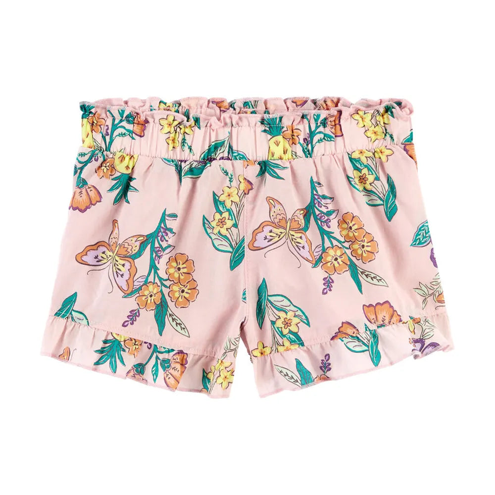 Short en Popeline Fleurie Carter's - Rose