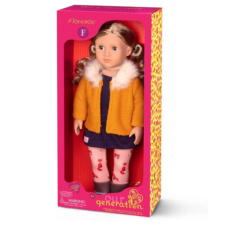 Our Generation Poupée avec Gilet & Collant 46cm 3A+ - Florence