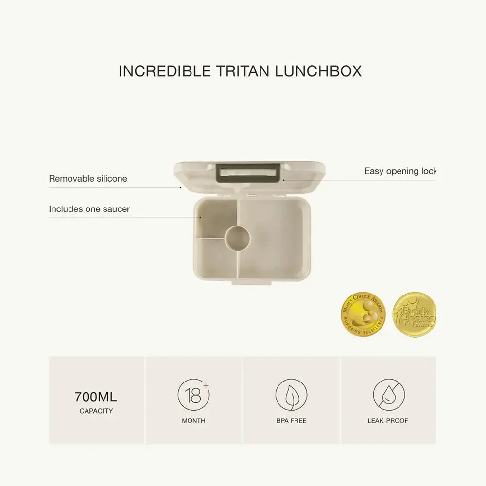 Citron Lonchera de Tritan 4 Compartimentos - Cereza