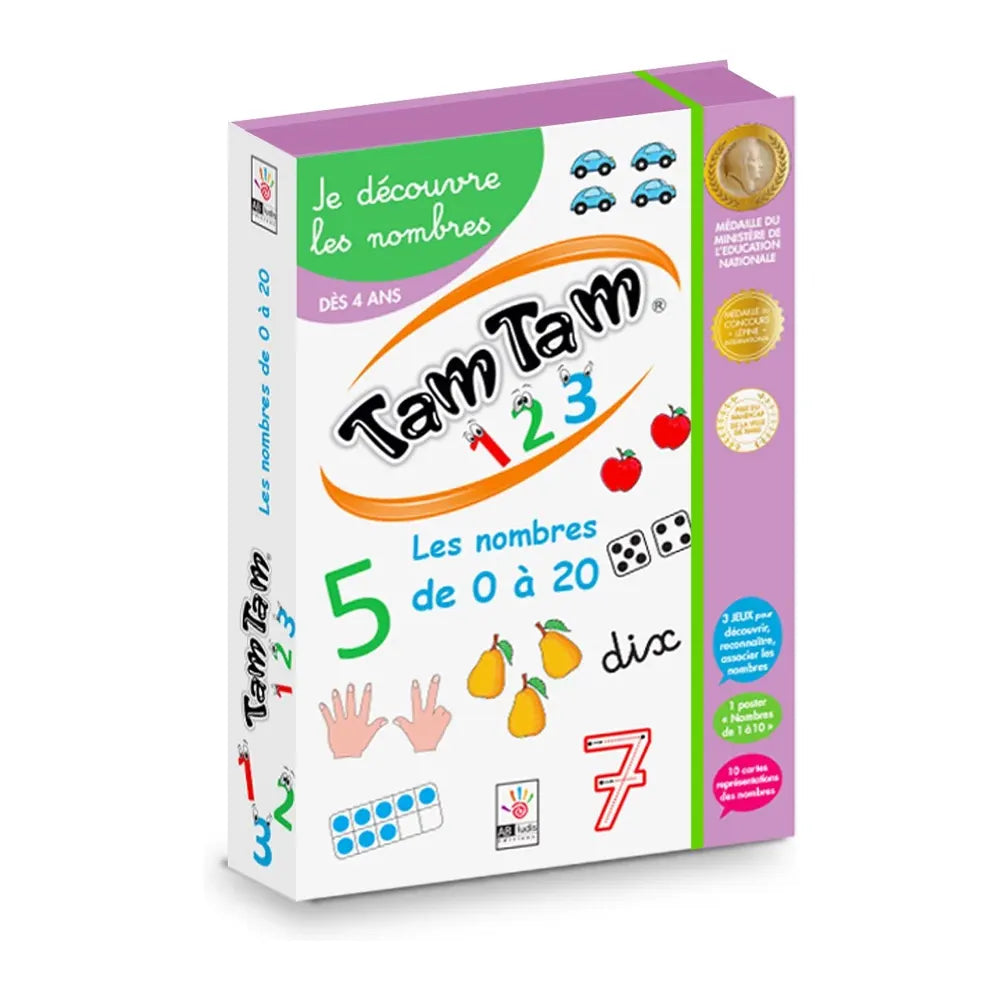 Tam Tam 1,2,3 - Je découvre les Nombres - Coffret