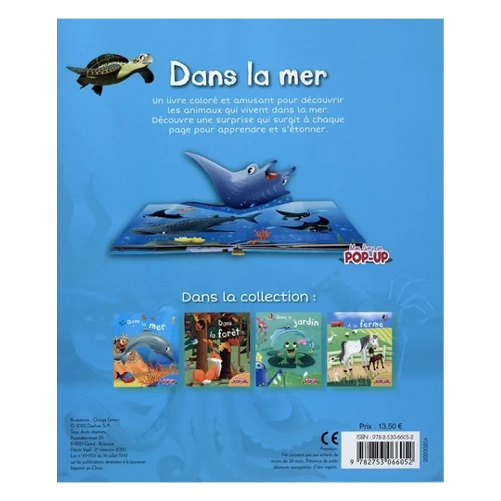 Piccolia Livre Mon Livre en Pop-Up - Dans la Mer