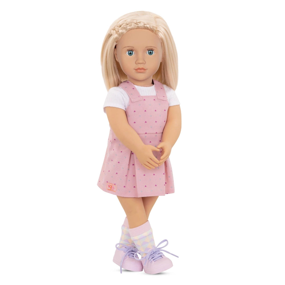 Our Generation 18-inch Doll with Jumper Dress 3Y+ - Naty
